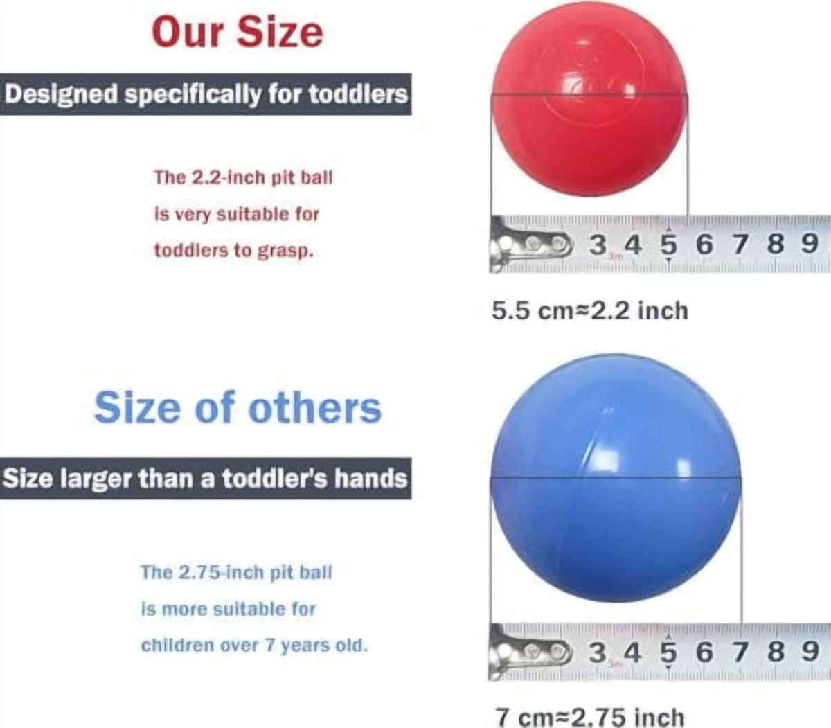 1000-Piece Kids Ball Pit Balls, 2.2-Inch BPA-Free Plastic Play Balls for Toddlers