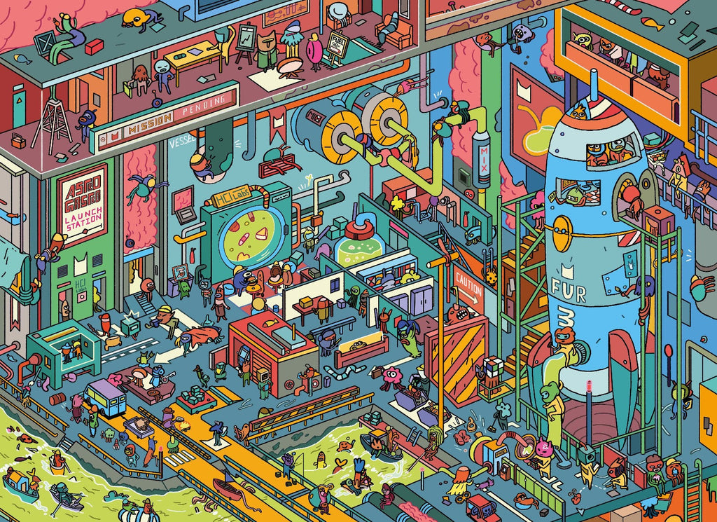 Kids Pretend Play Space Kitchen Set with Lights & Sounds, Astronaut Cooking Playset for Toddlers