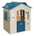 Kids Pretend Playhouse with Working Door, Indoor & Outdoor Play Cottage for Toddlers Ages 2+, Blue