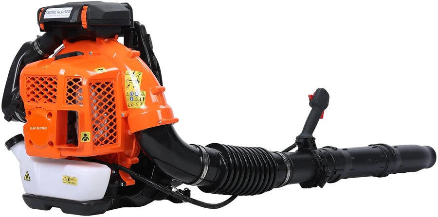 80cc Backpack Gas Leaf Blower with Up to 900 CFM Air Volume