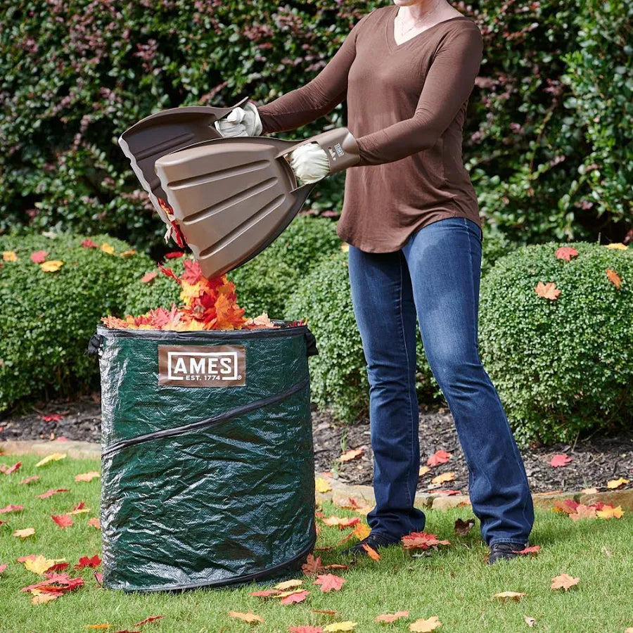 Leaf Collecting Tool Set with Garden Claws and Collapsible Garden Waste Bag for Leaves, Mulch, and Debris