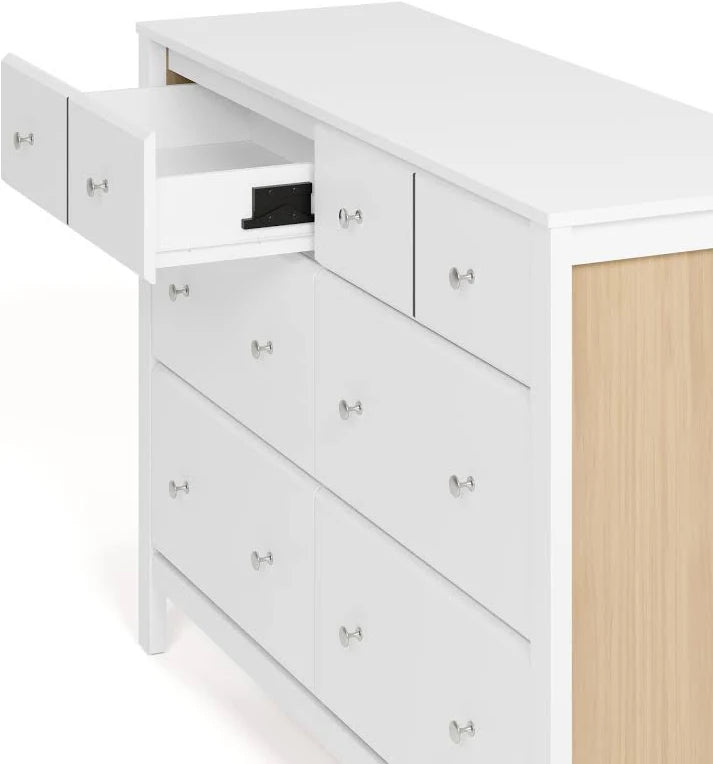 6 Drawer Double Dresser for Nursery and Kids Bedroom