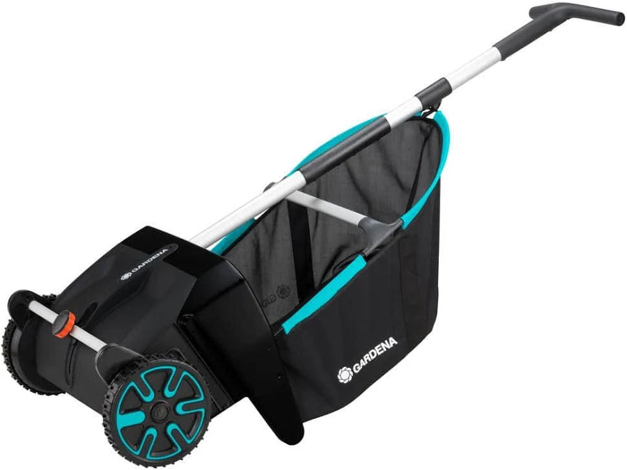 Push Lawn and Leaf Collector with 3.2 Cu. Ft. Mesh Bag