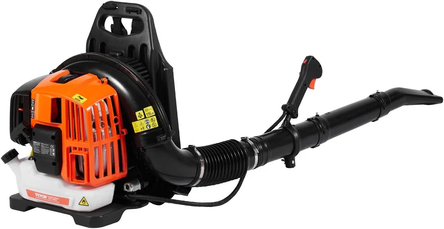 Backpack Leaf Blower 52CC 2-Cycle Gas Leaf Blower with 1.37L Fuel Tank