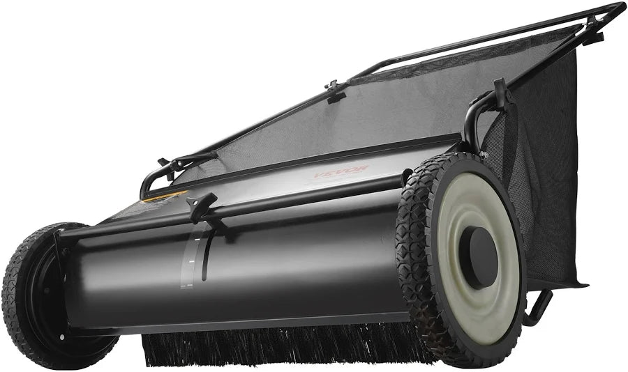 Push Lawn Sweeper 26-Inch Leaf and Grass Collector
