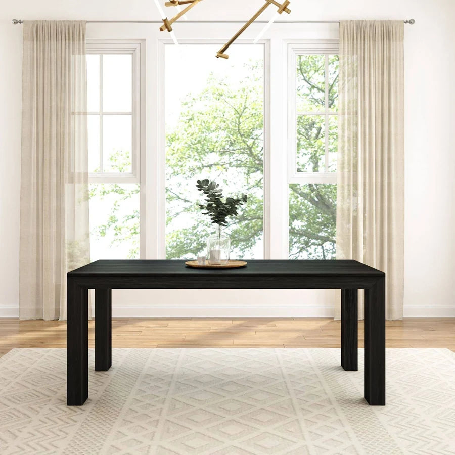 72 Inch Modern Dining Table Solid Wood Rectangular Dining Table for Kitchen/Dining Room