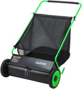 26-Inch Push Lawn Sweeper 7 Cu. Ft. Leaf Collector with 4 Spinning Brushes