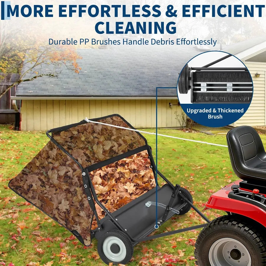 Tow Behind Lawn Sweeper Hopper Bag