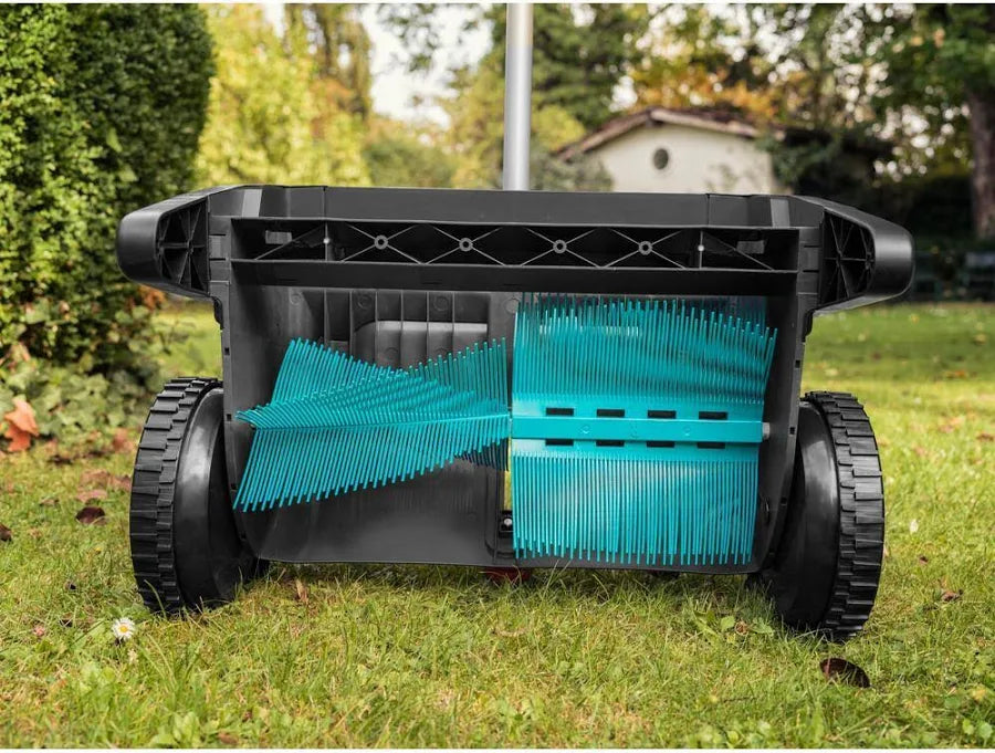 Push Lawn and Leaf Collector with 3.2 Cu. Ft. Mesh Bag