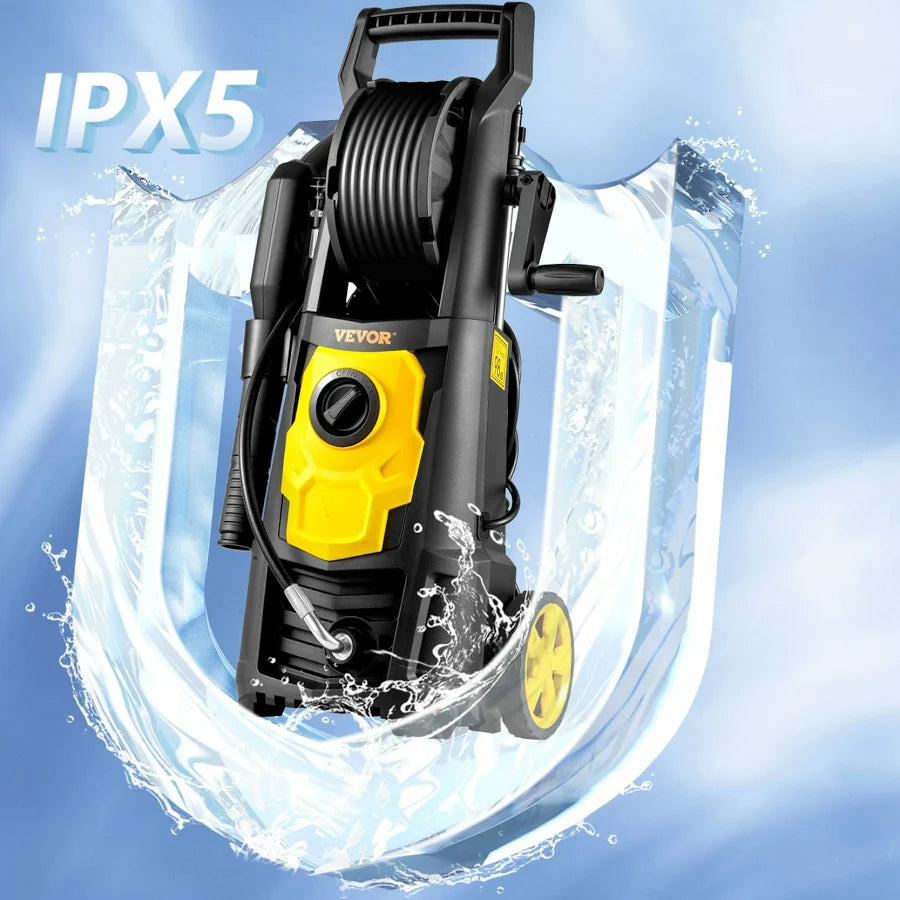 Electric Pressure Washer 2000 PSI Max 1.65 GPM Power Washer with Hose & Reel