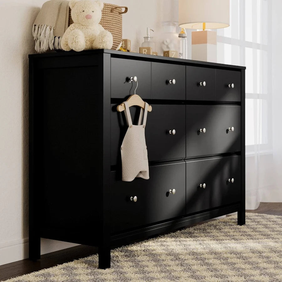 6 Drawer Double Dresser for Nursery and Kids Bedroom