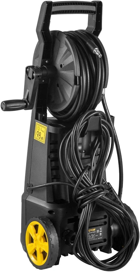Electric Pressure Washer 2000 PSI Max 1.65 GPM Power Washer with Hose & Reel