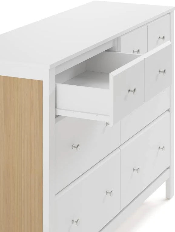 6 Drawer Double Dresser for Nursery and Kids Bedroom