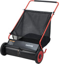 Push Lawn Sweeper, 26 in Leaf & Grass Collector with 7 cu. ft. Hopper Bag, Heavy Duty Yard Sweeper with Clear Dust Cover & Large Collection Bag for