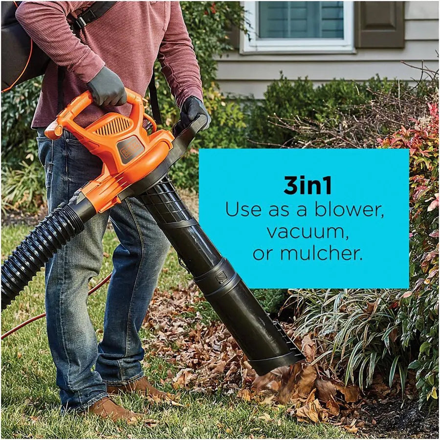 Corded Electric Backpack Leaf Blower and Vacuum