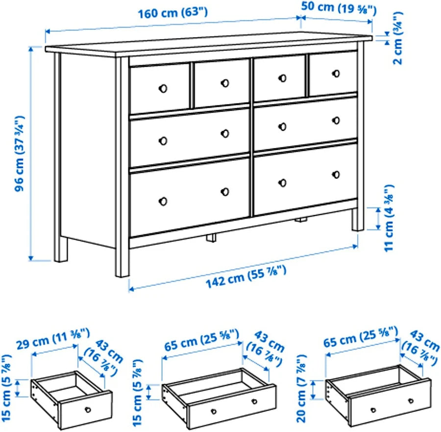 8-drawer dresser