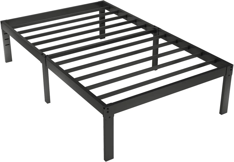 14 inch Twin Bed Frame Metal Platform Bed with Under-Bed Storage