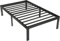 14 inch Twin Bed Frame Metal Platform Bed with Under-Bed Storage