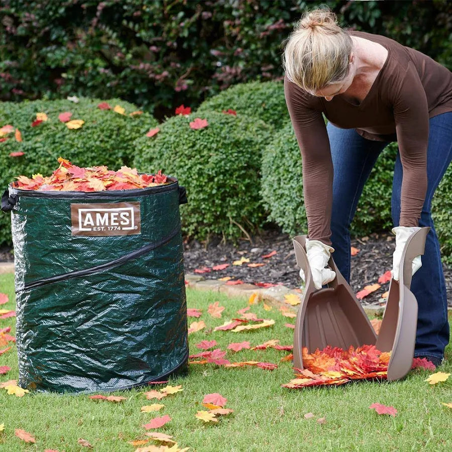 Leaf Collecting Tool Set with Garden Claws and Collapsible Garden Waste Bag for Leaves, Mulch, and Debris