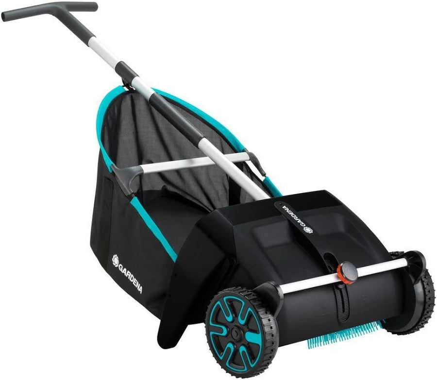 Push Lawn and Leaf Collector with 3.2 Cu. Ft. Mesh Bag