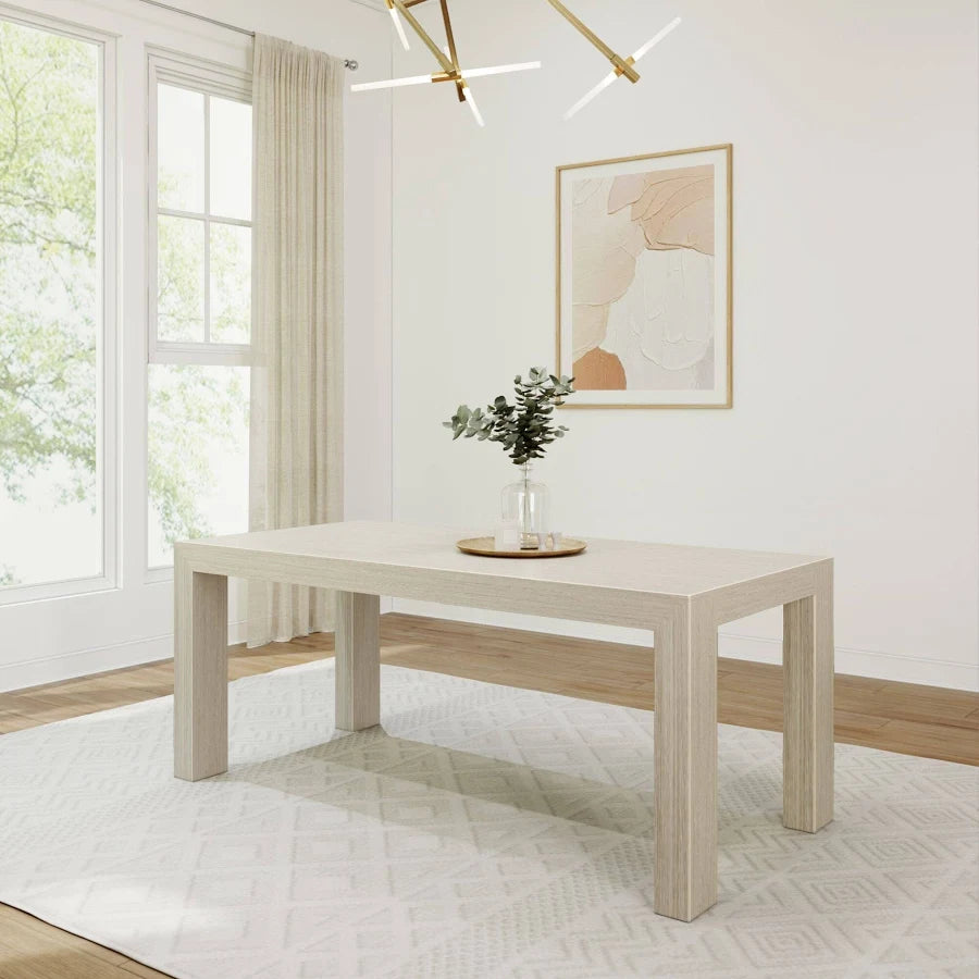 72 Inch Modern Dining Table Solid Wood Rectangular Dining Table for Kitchen/Dining Room