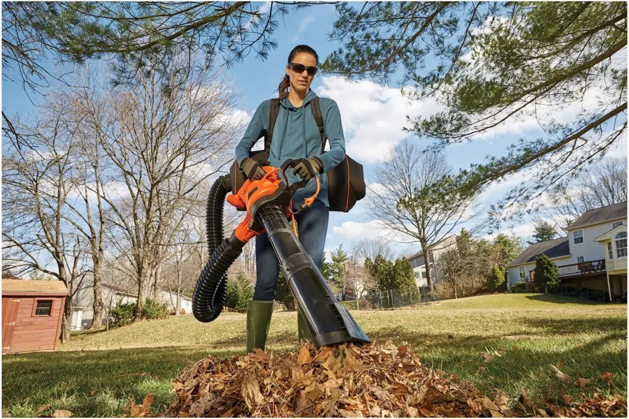 Corded Electric Backpack Leaf Blower and Vacuum