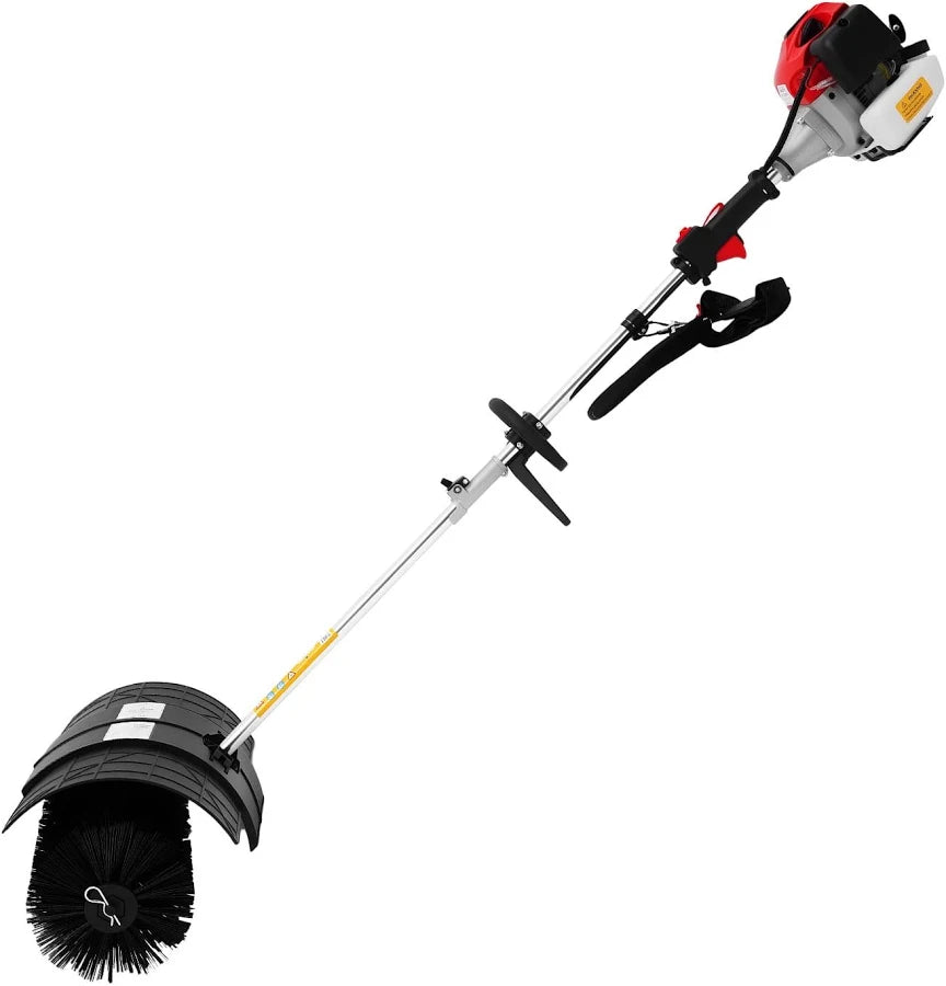 Lawn Cleaning Sweeping Machine 52cc Handheld Lawn Sweeper 2.3hp Gasoline Leaf Sweeper with 8500rpm & 1L Fuel Tank for Garden & Driveway Cleaning