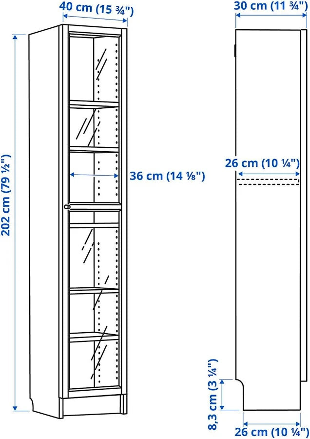 Bookcase with Glass Doors