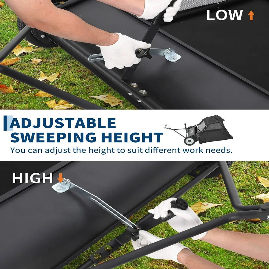 Tow Behind Lawn Sweeper Hopper Bag