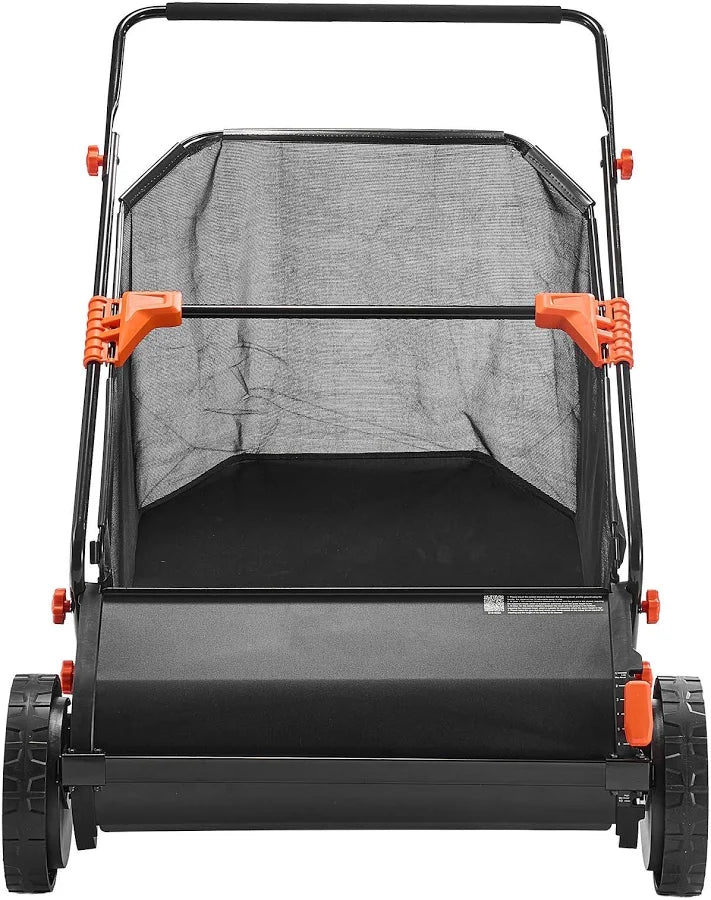 Push Lawn Sweeper 26 in Leaf & Grass Collector with 7 cu. ft. Hopper Bag